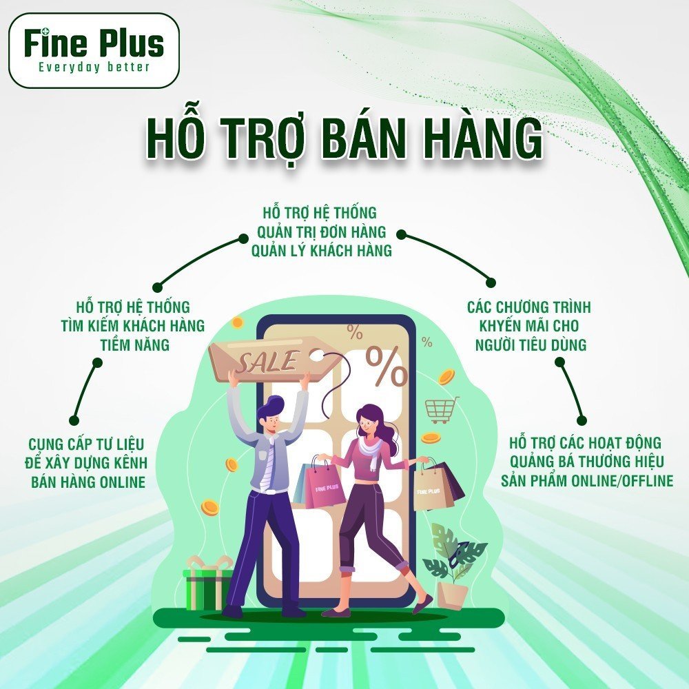 Fine Plus tuyển dụng đối tác kinh doanh hợp tác làm nhà phân phối và đại lý bán hàng